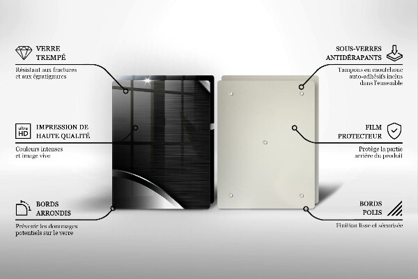 Osłona ściany przy kuchence gazowej Metalowa abstrakcja