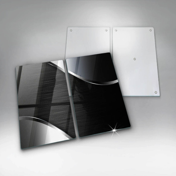 Osłona ściany przy kuchence gazowej Metalowa abstrakcja