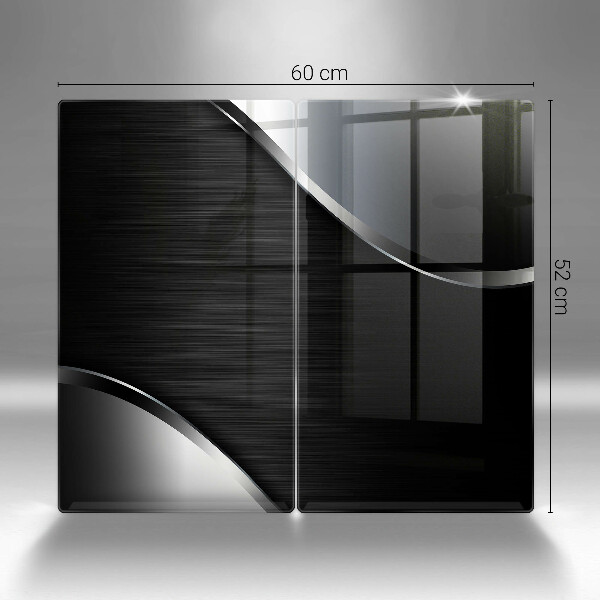 Osłona ściany przy kuchence gazowej Metalowa abstrakcja