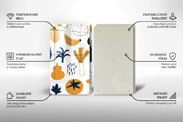 Płyta ochronna na kuchenkę Ilustracja jedzenie