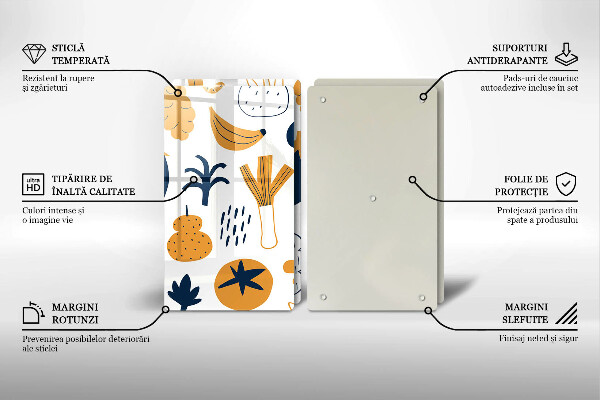 Płyta ochronna na kuchenkę Ilustracja jedzenie