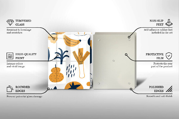 Płyta ochronna na kuchenkę Ilustracja jedzenie