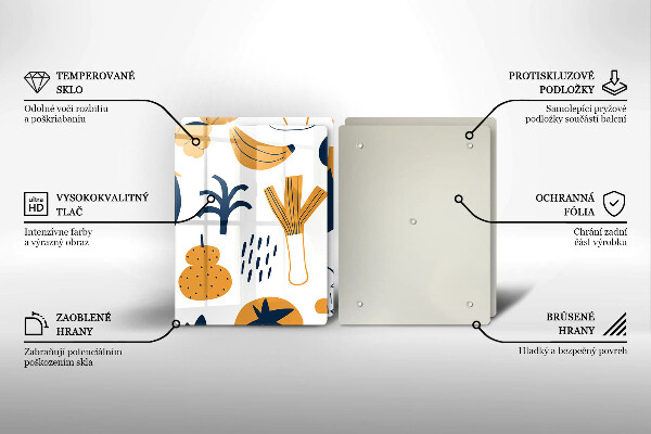 Płyta ochronna na kuchenkę Ilustracja jedzenie