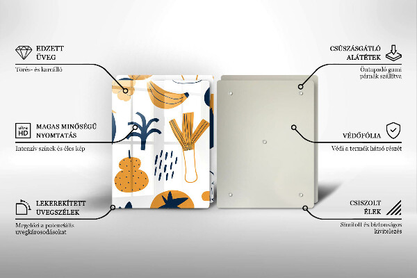 Płyta ochronna na kuchenkę Ilustracja jedzenie