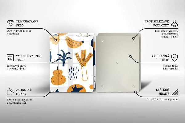 Płyta ochronna na kuchenkę Ilustracja jedzenie