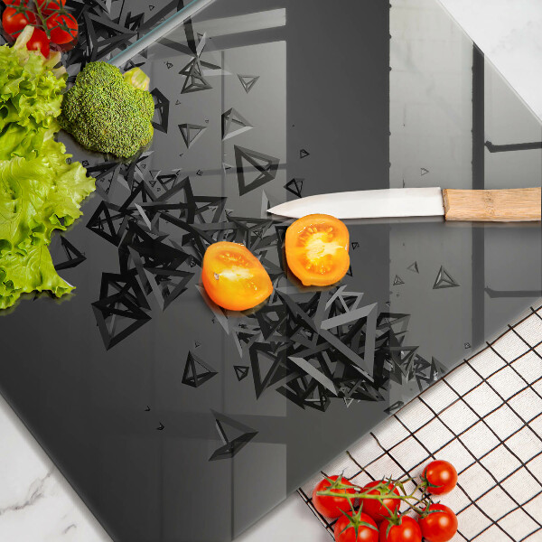 Osłona ściany przy kuchence gazowej Abstrakcja kształty 3D