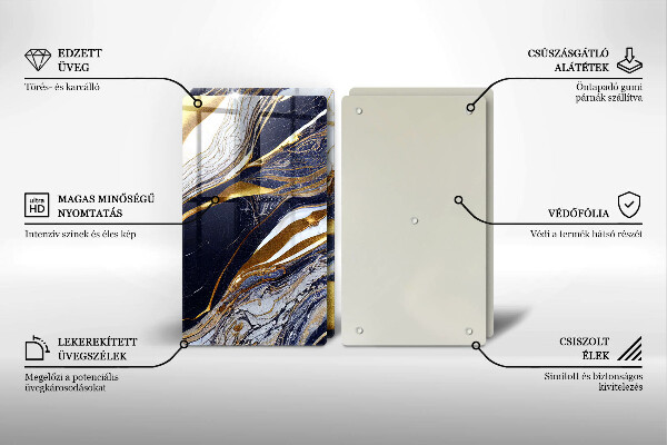 Osłona ściany przy kuchence gazowej Kolorowa abstrakcja