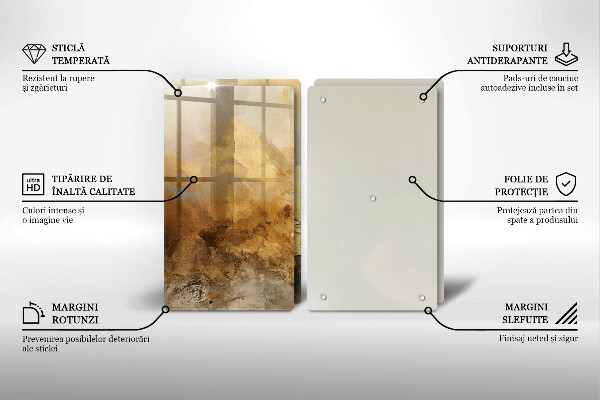 Osłona ściany przy kuchence gazowej Bogata tekstura