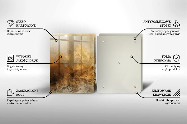 Osłona ściany przy kuchence gazowej Bogata tekstura
