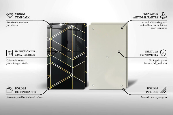 Panel ochronny do kuchni Abstrakcja trójkąty