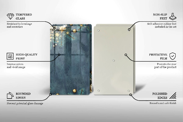 Panel ochronny do kuchni Świąteczne ozdoby