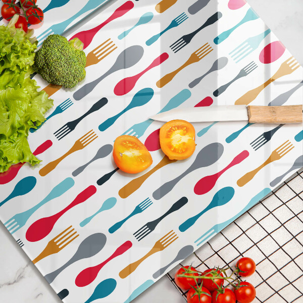 Panel ochronny do kuchni Ilustracja łyżki