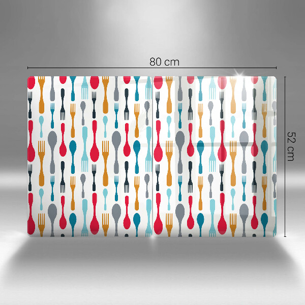 Panel ochronny do kuchni Ilustracja łyżki
