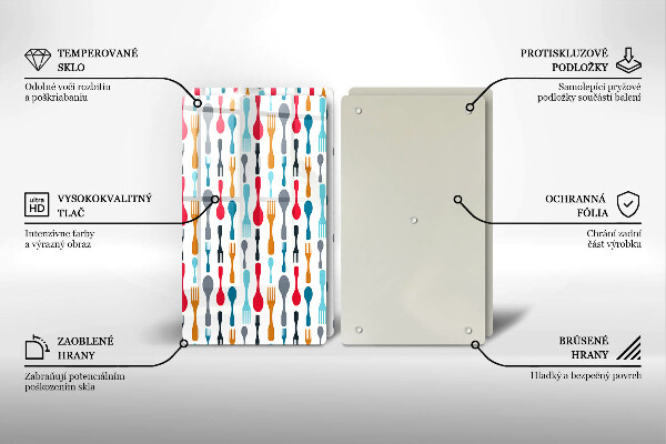 Panel ochronny do kuchni Ilustracja łyżki