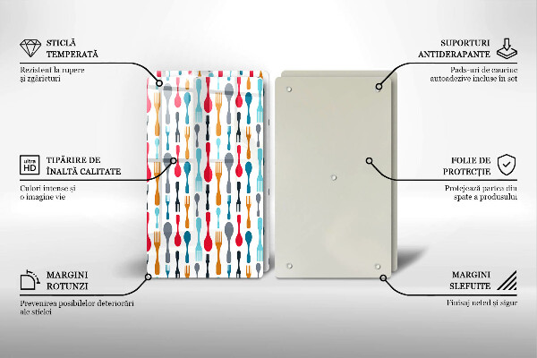 Panel ochronny do kuchni Ilustracja łyżki