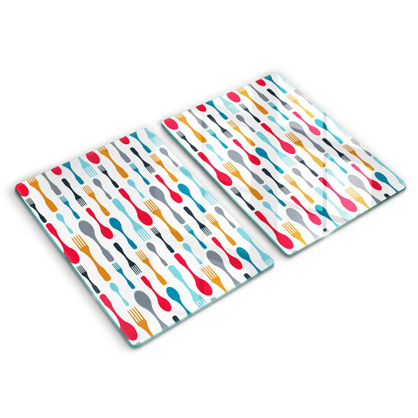 Panel ochronny do kuchni Ilustracja łyżki