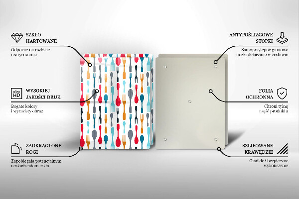 Panel ochronny do kuchni Ilustracja łyżki