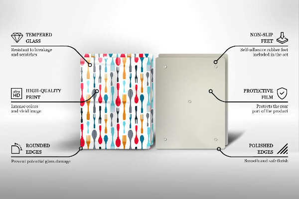 Panel ochronny do kuchni Ilustracja łyżki