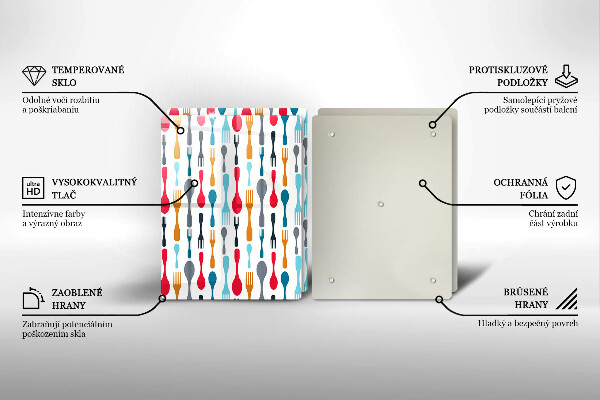 Panel ochronny do kuchni Ilustracja łyżki