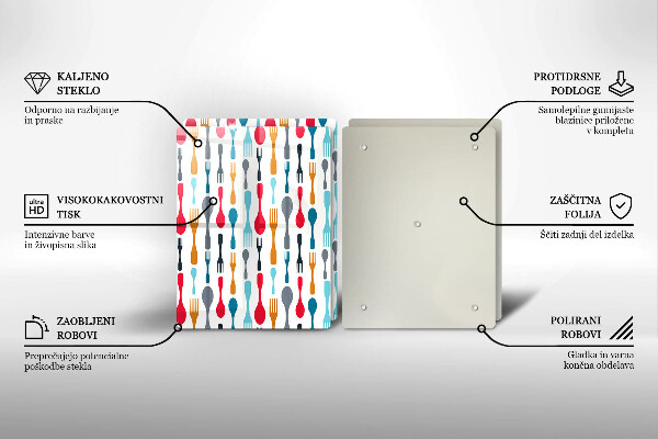 Panel ochronny do kuchni Ilustracja łyżki