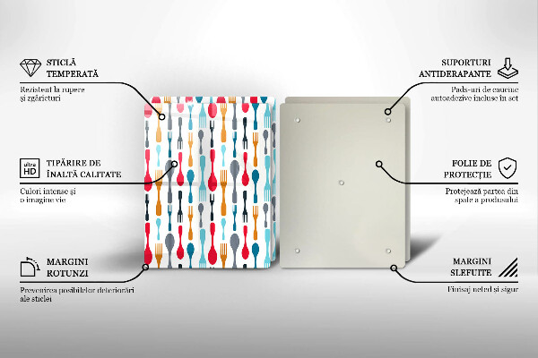 Panel ochronny do kuchni Ilustracja łyżki