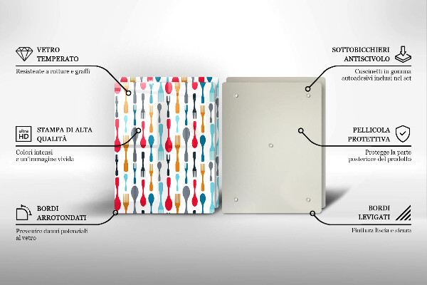 Panel ochronny do kuchni Ilustracja łyżki