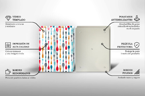 Panel ochronny do kuchni Ilustracja łyżki