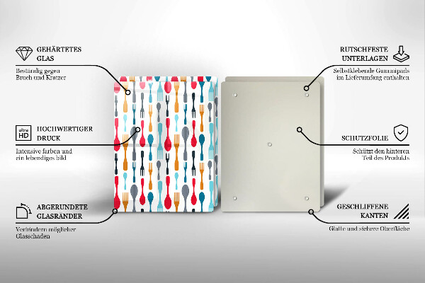 Panel ochronny do kuchni Ilustracja łyżki