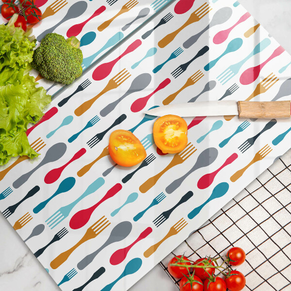 Panel ochronny do kuchni Ilustracja łyżki