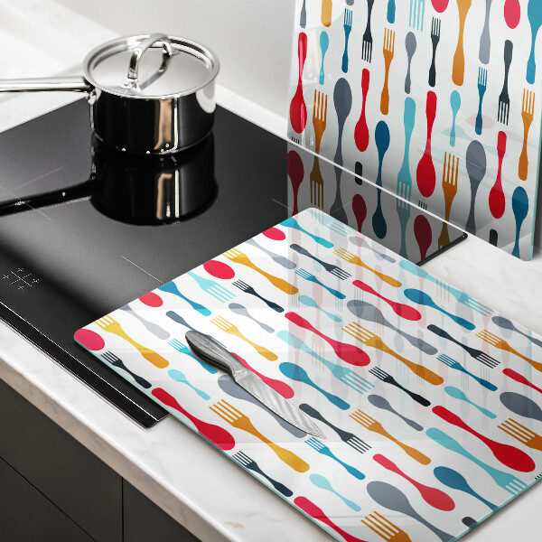 Panel ochronny do kuchni Ilustracja łyżki