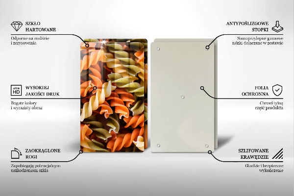 Panel ochronny do kuchni Makaron Fusilli