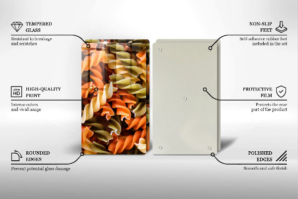 Panel ochronny do kuchni Makaron Fusilli