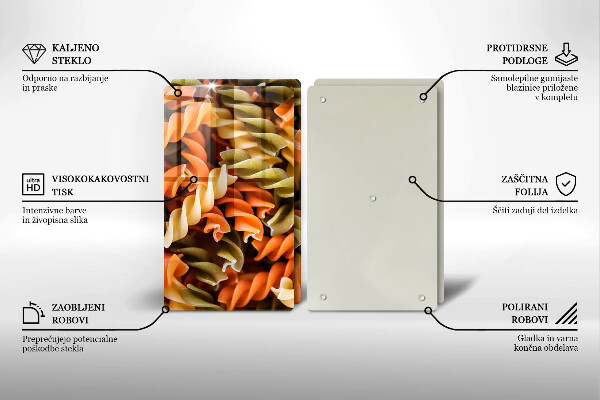 Panel ochronny do kuchni Makaron Fusilli