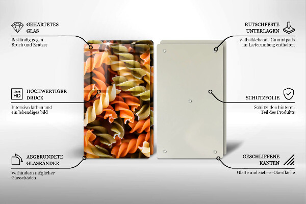 Panel ochronny do kuchni Makaron Fusilli
