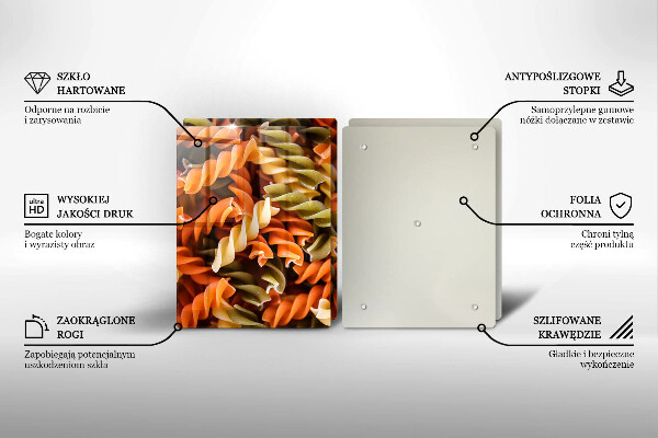 Panel ochronny do kuchni Makaron Fusilli
