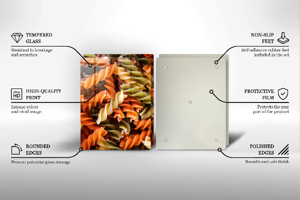 Panel ochronny do kuchni Makaron Fusilli
