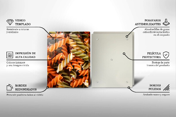 Panel ochronny do kuchni Makaron Fusilli