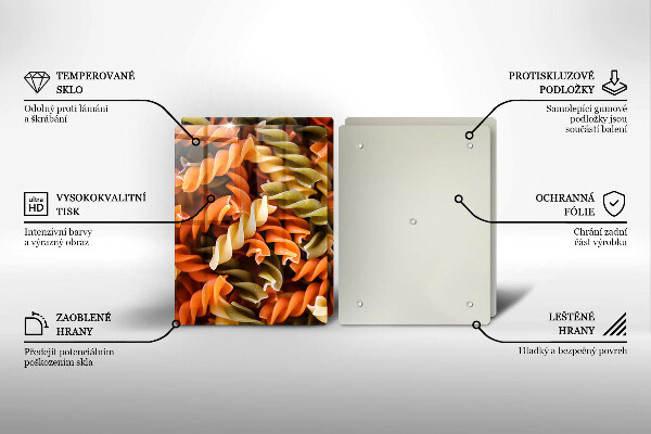 Panel ochronny do kuchni Makaron Fusilli