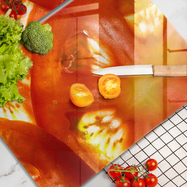 Panel ochronny do kuchni Plaster czerwonego pomidora