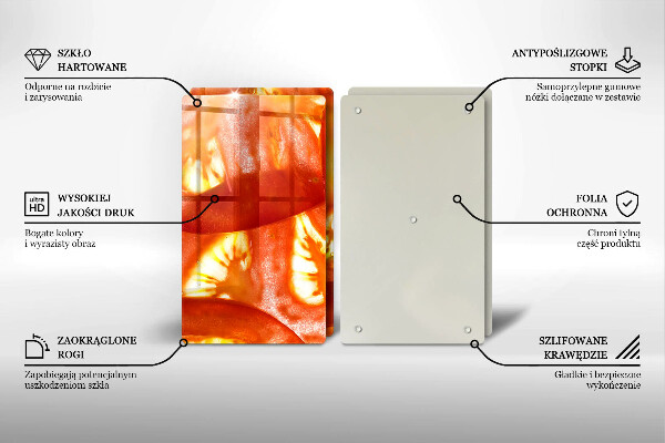 Panel ochronny do kuchni Plaster czerwonego pomidora