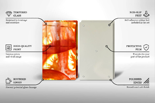 Panel ochronny do kuchni Plaster czerwonego pomidora