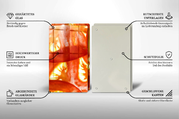 Panel ochronny do kuchni Plaster czerwonego pomidora