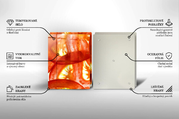 Panel ochronny do kuchni Plaster czerwonego pomidora