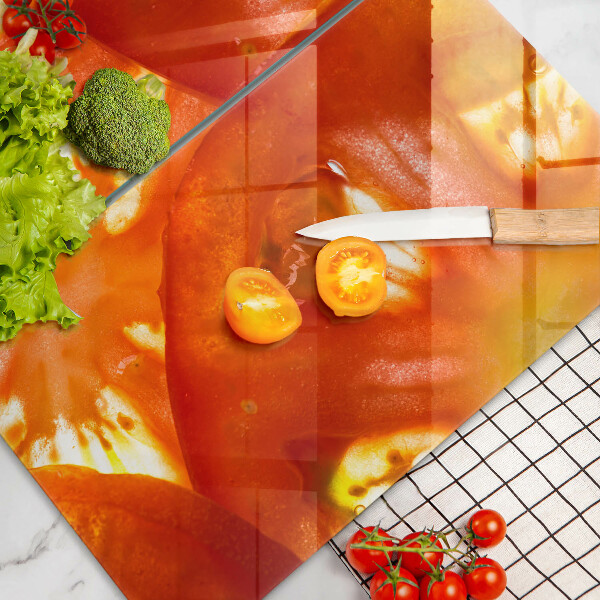 Panel ochronny do kuchni Plaster czerwonego pomidora