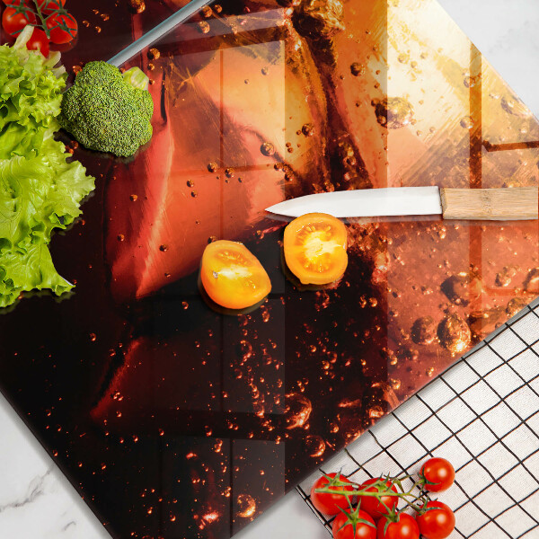 Panel ochronny do kuchni Napój cola z lodem