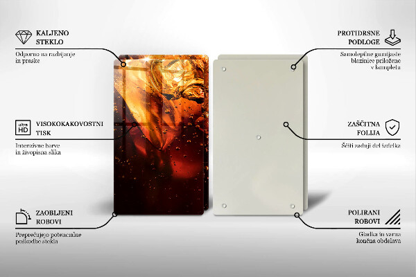 Panel ochronny do kuchni Napój cola z lodem