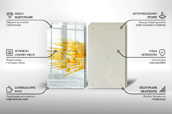 Osłona na ścianę w kuchni Makaron