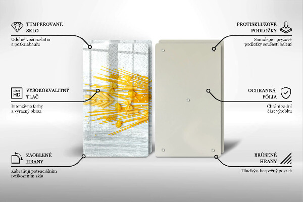 Osłona na ścianę w kuchni Makaron