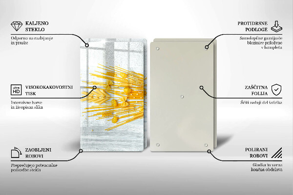 Osłona na ścianę w kuchni Makaron