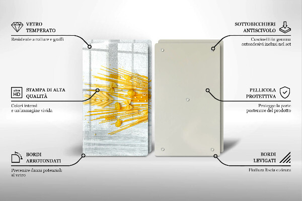 Osłona na ścianę w kuchni Makaron